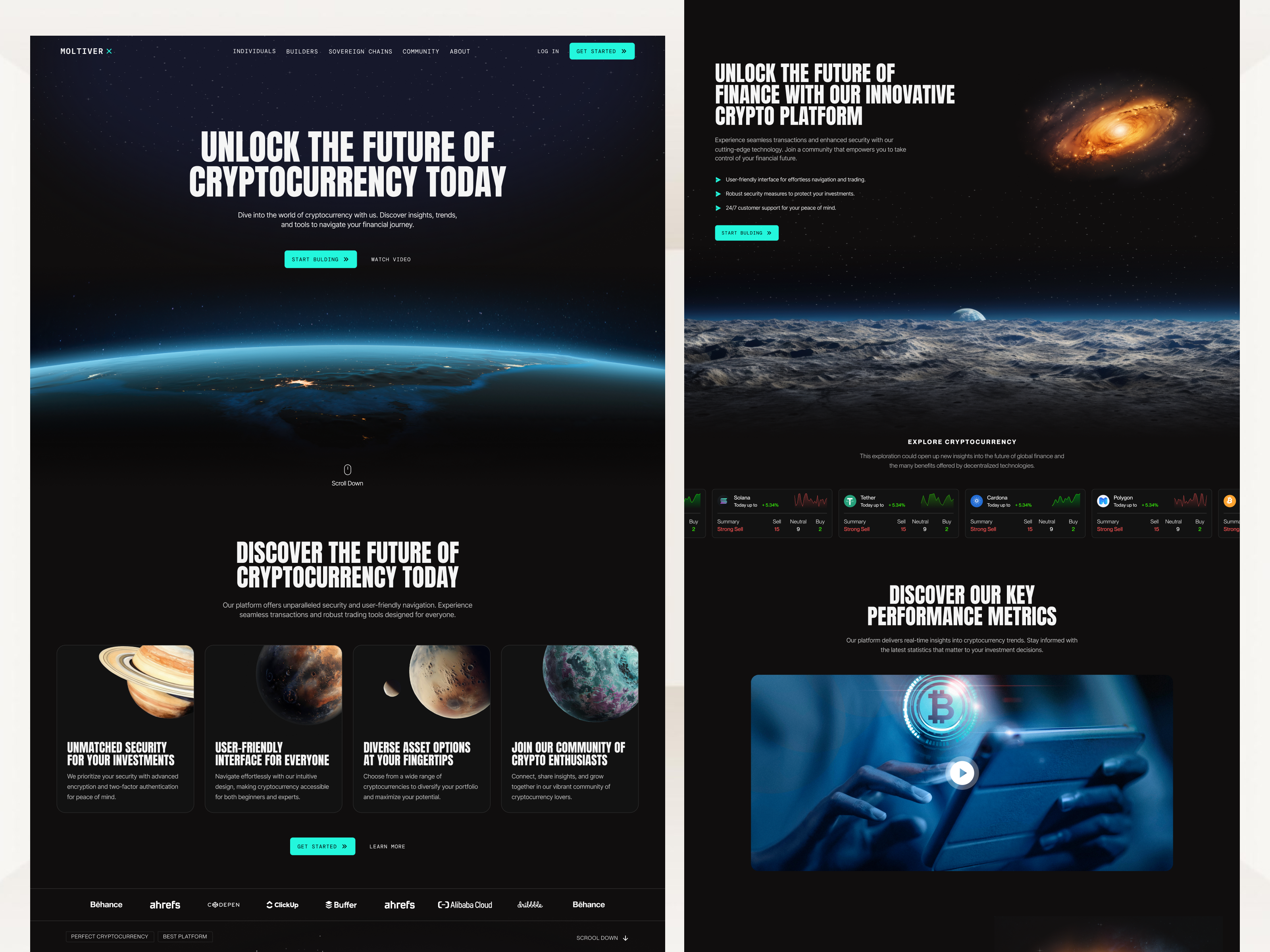 Crypto Web3 Landing Page Website by MA for Keitoto on Dribbble