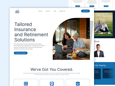 Insurance and Retirement Consultant Website branding consultant design graphic design insurance minimalist modern modern web design professional redesign retirement simple ui ui ux ux web design white