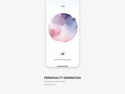 AI Personality Generation ai branding design genai generative ai generative ui genui