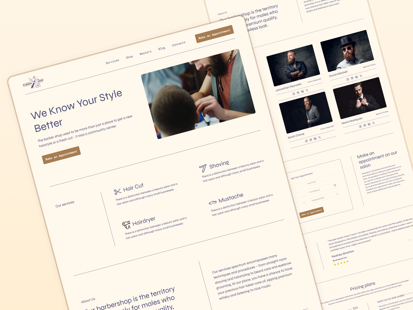 Example of Professional Website Design Services