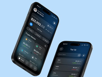 Vaultix - Crypto Wallet Mobile App crypto designer mobile app preview ui uiux ux wallet