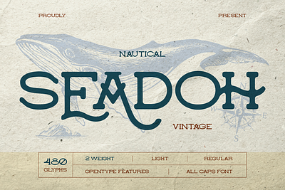 Seadoh adventurous branding custom font font font design font style lettering maritime modern ocean retro sea serif typeface typewriter vintage