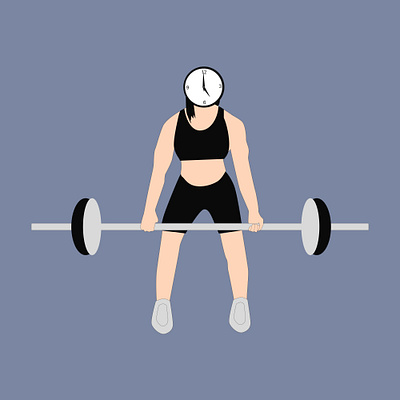 woman lifting barbell heavy