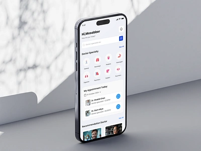 Healthcare - Medical Mobile App app apporment appuiux clean design doctormobileapp mobile mobileapp mobileui modern mobile app ui uiux. user friendly mobile apps ux uxmobile