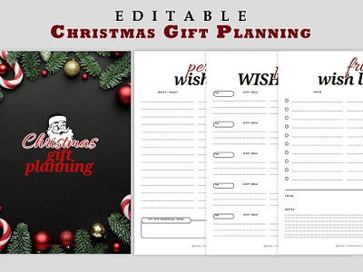 Christmas Gift Planning christmas clipart graphic design