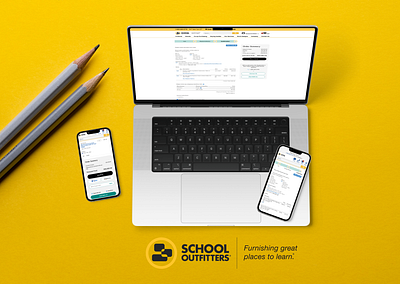 School Outfitters - Checkout Progress & CTA Designs design ecommerce graphic design mobile design ui ux web design
