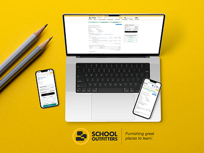 School Outfitters - Checkout Progress & CTA Designs design ecommerce graphic design mobile design ui ux web design