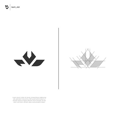 P V D Logo Design branding logo p v