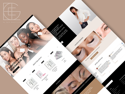 Website Design for EB beauty brand branding design digital digital art ecommerce feminine graphic design identity branding online shop ui ui design ui ux ux ux design web design web shop website website design