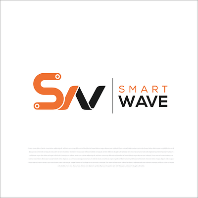 SmartWave graphic design logo