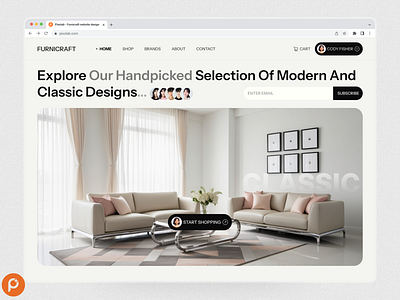 ✨ Furnicraft - Furniture Website Design branding clean layout e commerce ui ecommerce figma mockup furniture design hero section home decor interior design landing page minimalist design modern furniture online shopping product showcase responsive design ui design user experience uxui design web design web interface