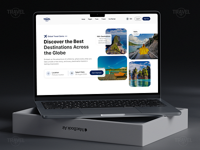 Travel Landing Page | Website Design booking hotel landing page modern ticket tourism travel travel landing page trip ui uidesign user experience userinterface ux vacation web website website design