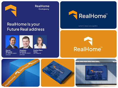 RealHome logo and Brand Identity Design abstract logo brand identity branding company logo crypto design graphic design homeland logo icon logo logo design logos modern logo r letter realestate realhome logo tech ui unique logo visual mark