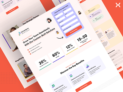 Consulting Landing Page branding clean consulting landing page consulting service consulting ui design dribbble shot landing page design landingpage lead generation lead generation landing page leads minimal design popular shot ui ux