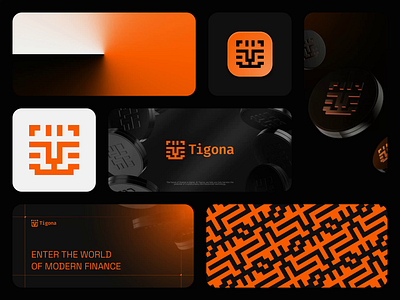 Tigona app bento bento cards bento grid brand branding crypto crypto logo design guidelines icon identity logo logo design visual identity