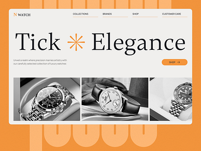 Watch - Ecommerce design eccmerce shop store ui ux watches web