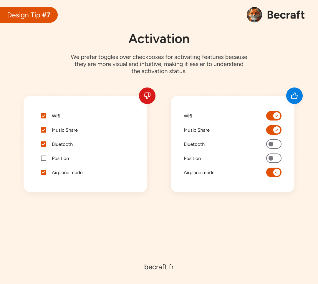UI Design Tips #7 - Activation by Luis Claude on Dribbble