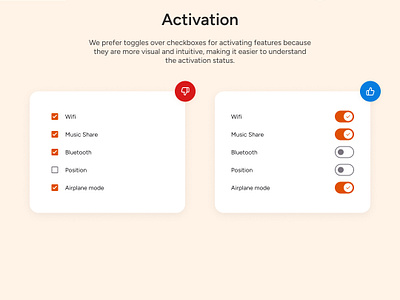 UI Design Tips - #7 Activation activation design do dont tips toogle ui ui design ui tips ux ux design