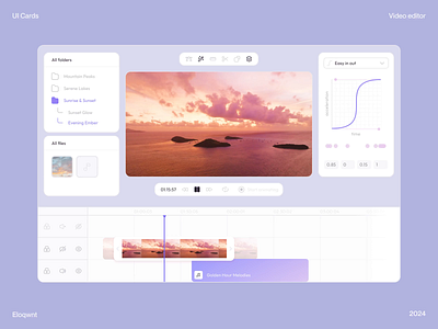 Video Editor UI Concept after effects animation branding clean concept editing software editor minimalist modern motion design platform saas toolbar ui ux video video editor web design