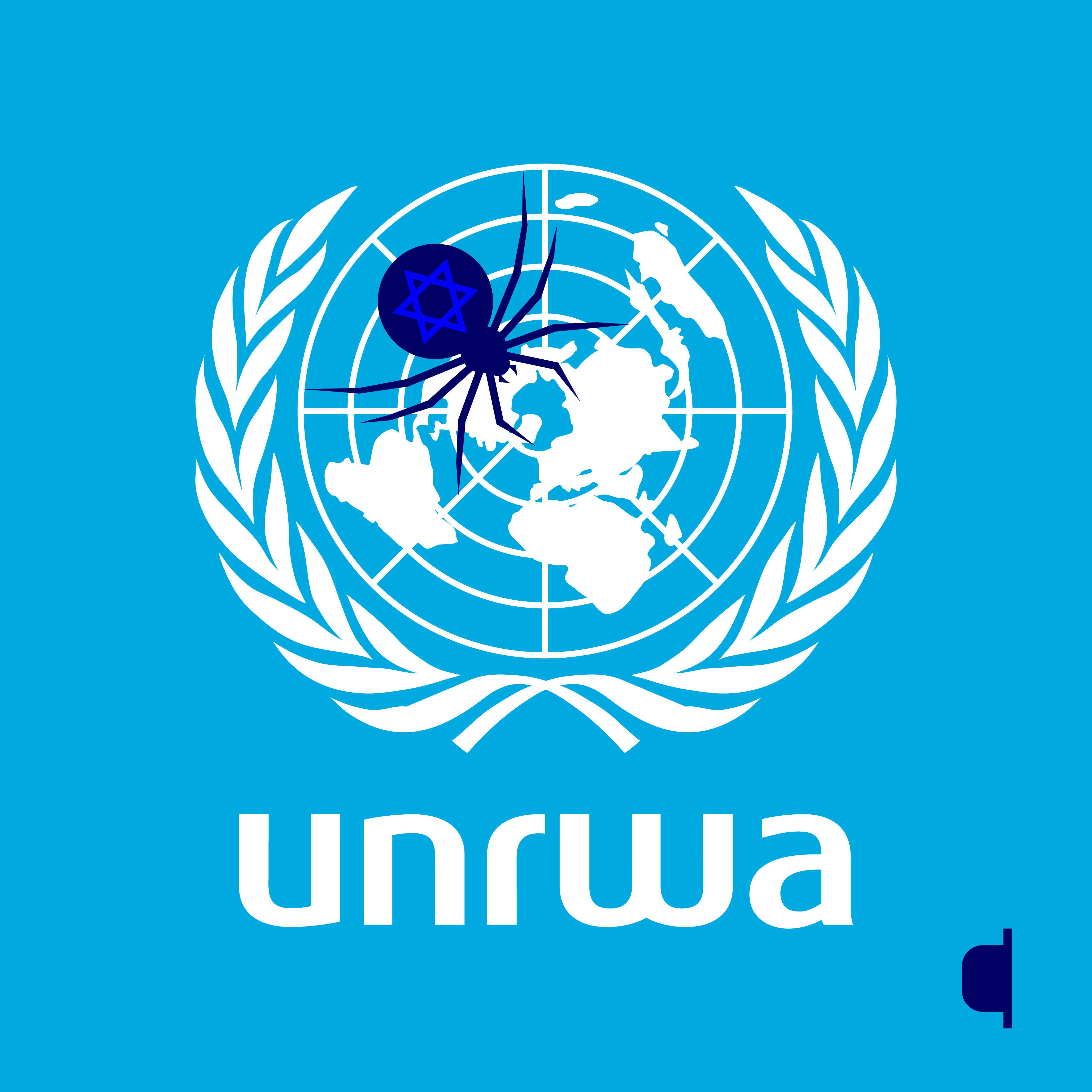 Isreal bans UNRWA conceptual illustration editorial illustration freedrom human isreal pakistan spider storytelling united nations unrwa