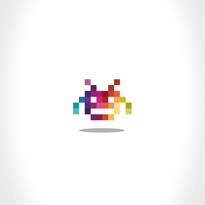 bad pixel color graphic design logo logotype pixel