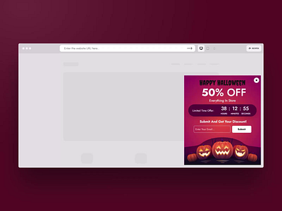 Halloween Countdown Popup Template averta depicter app depicter plugin halloween halloween popup