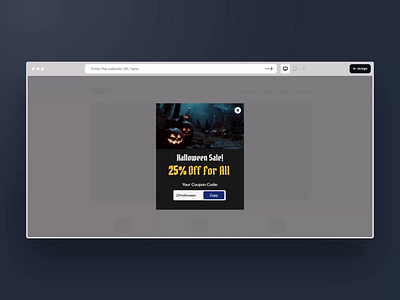 Halloween Sale Coupon Popup Template averta depicter app depicter plugin halloween halloween popup