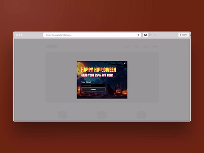 Halloween Off Popup Template averta depicter app depicter plugin design halloween popup