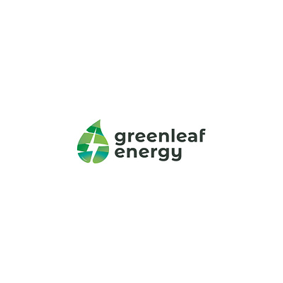 greenleaf energy logo bio branding eco energy graphic design leaf logo logotype nature