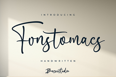 Fonstomacs Handwritten Font branding design font graphic design illustration logo typography vector