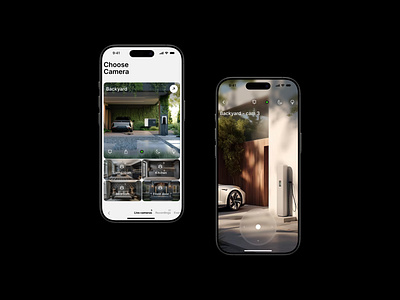 Security Camera design ios mobile mobile app smarthome ui