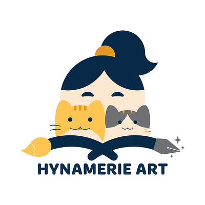 Hynamerie Logo Mark graphic design illustration logo