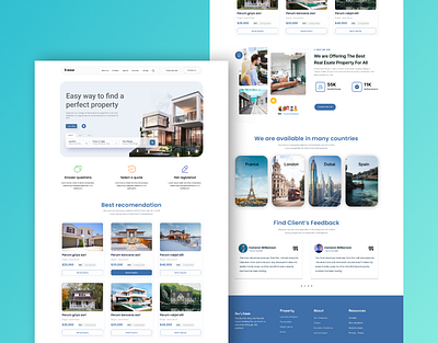 Real estate website desing figma real estate ui web desing website