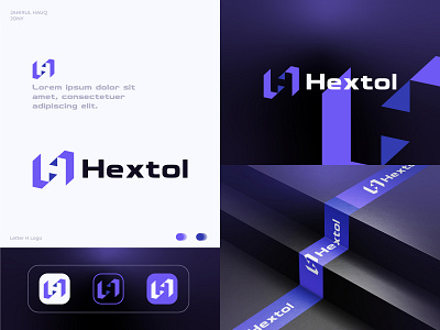 H Logo abstract app logo blockchain logo brand identity branding graphic design h logo letter h logo logo logo design logo designer modern logo tech