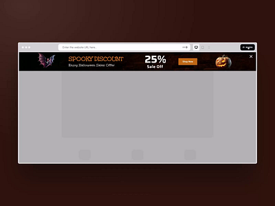 Spooky Discount Notification Bar Template averta depicter app depicter plugin halloween notification bar