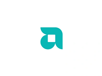 a a b c d e f g h i j k l m n branding center circle friendly geometry graphic design icon illustration letter logo mark minimalist modern monogram o p q r s t u v w x y z slick square teal tech