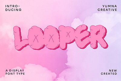 Looper – Bold Playful Font brand brush decorative design display font fun graffiti illustration liquid modern new skate street trend typeface typography urban vintage web