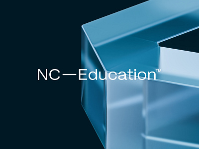 NC-Education - Logo Design 3d 3d logo mark brand identity branding coaching education football glass effect id talent identity logo logo grid minimalistic logo modern sport sport events sports logo uniko uniko studio visual identity