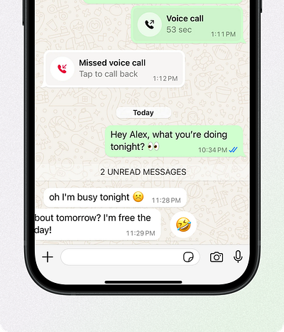 👉 Swipe to React on Whatsapp app design product design product designer ui uxdesign