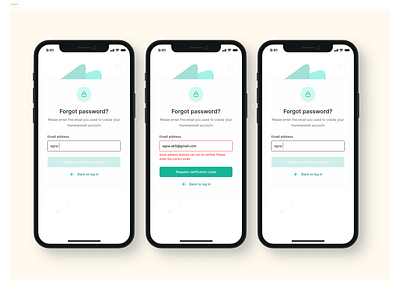 Forgot password product design ui ux