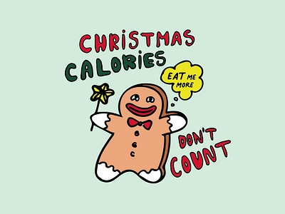 christmaseatmemore calories christmas cookie drawing eat ginger illustration noel star