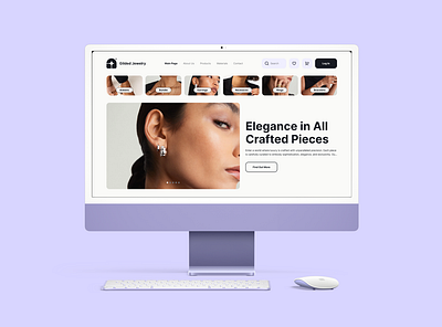Jewelry E-commerce - UI and System Design design process ecommerce figma jewelry landing page products page system design ui ux