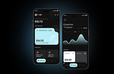 FinEZ | Fintech App Concept app app design fintech loan ui ui design user exprience user interface