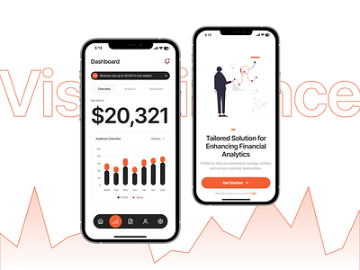 VistaFinance - Mobile design for a financial analytics platform analyticsplatform customerrelationship datadashboard figmadesign financialanalytics financialsolutions uidesign uiux vistafinance weeklyoverview