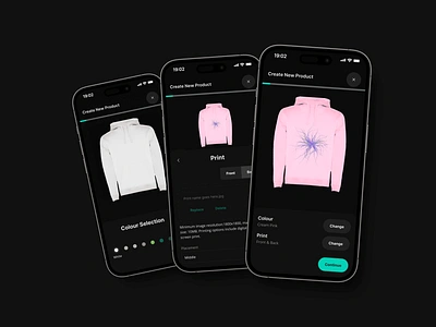 BeatStore app darkmode merchandising mobile musicapp ui