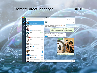Daily UI #013: Direct Message dailyui