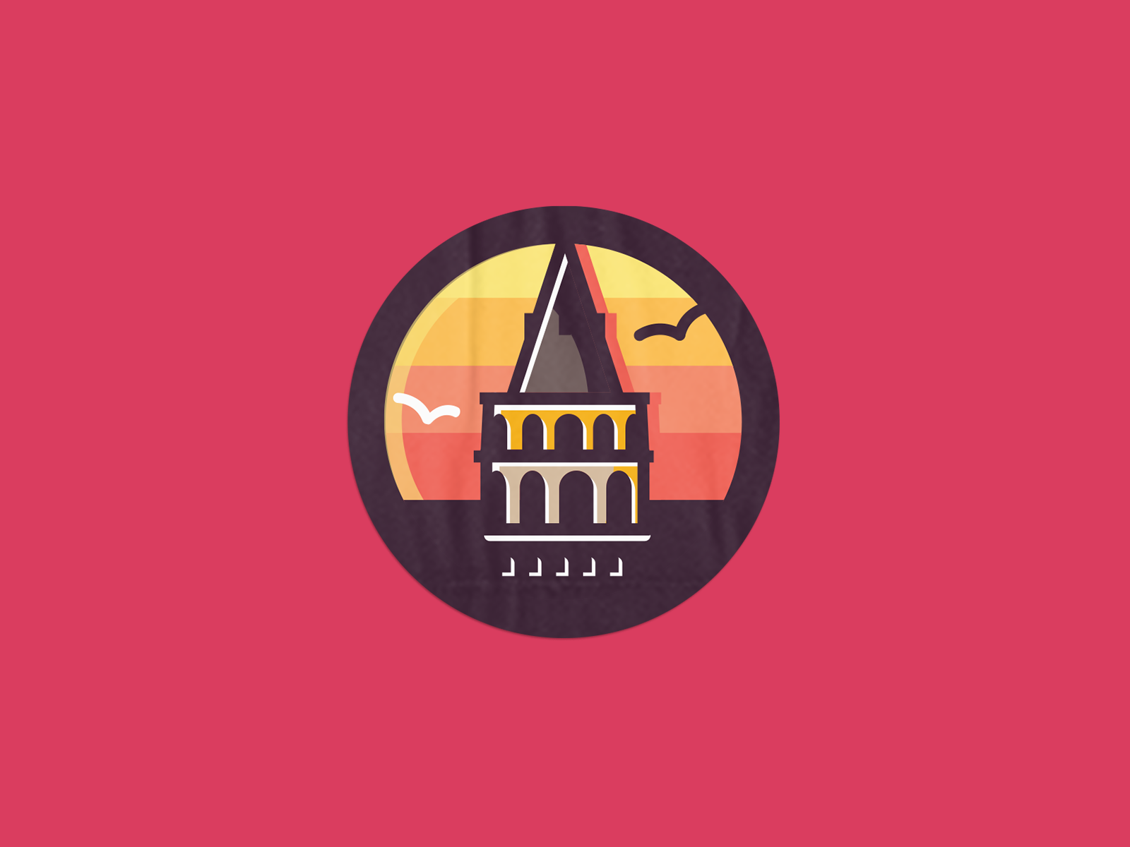 Istanbul Galata Tower Sunset - Artistic Sticker Design coaster creativeinspiration galata galatatower istanbul istanbulart sticker stickers sunsetsticker turkey turkishculture