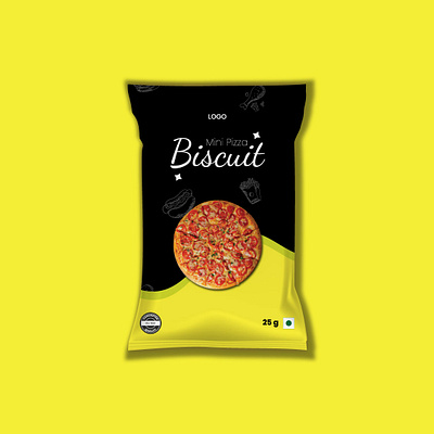 Mini Pizza Biscuit Delicious Food Packaging Design bag brand identity branding business design factory food food packaging design graphic design illustration marketing mockup packaging packaging design print product design production promotion sales snack