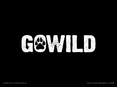 GoWild - Logo design for a travel company, Wild Adventure Tour. a b c d e f g h i j k l m n adventure animal branding camp creative forest jungle logo design logo designer logotype o p q r s t u v w x y z paw safari tour travel wild wild logo wildlife wordmark