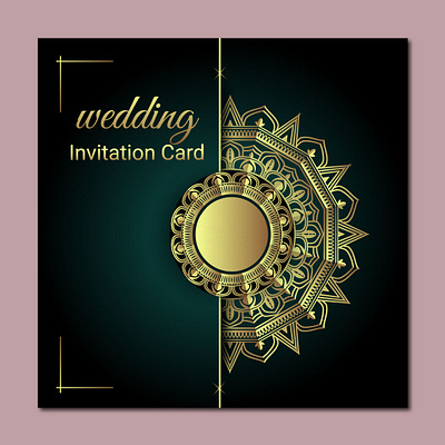 Luxury Invitation Card Design 3d animation branding card design graphic design logo mandala design motion graphics